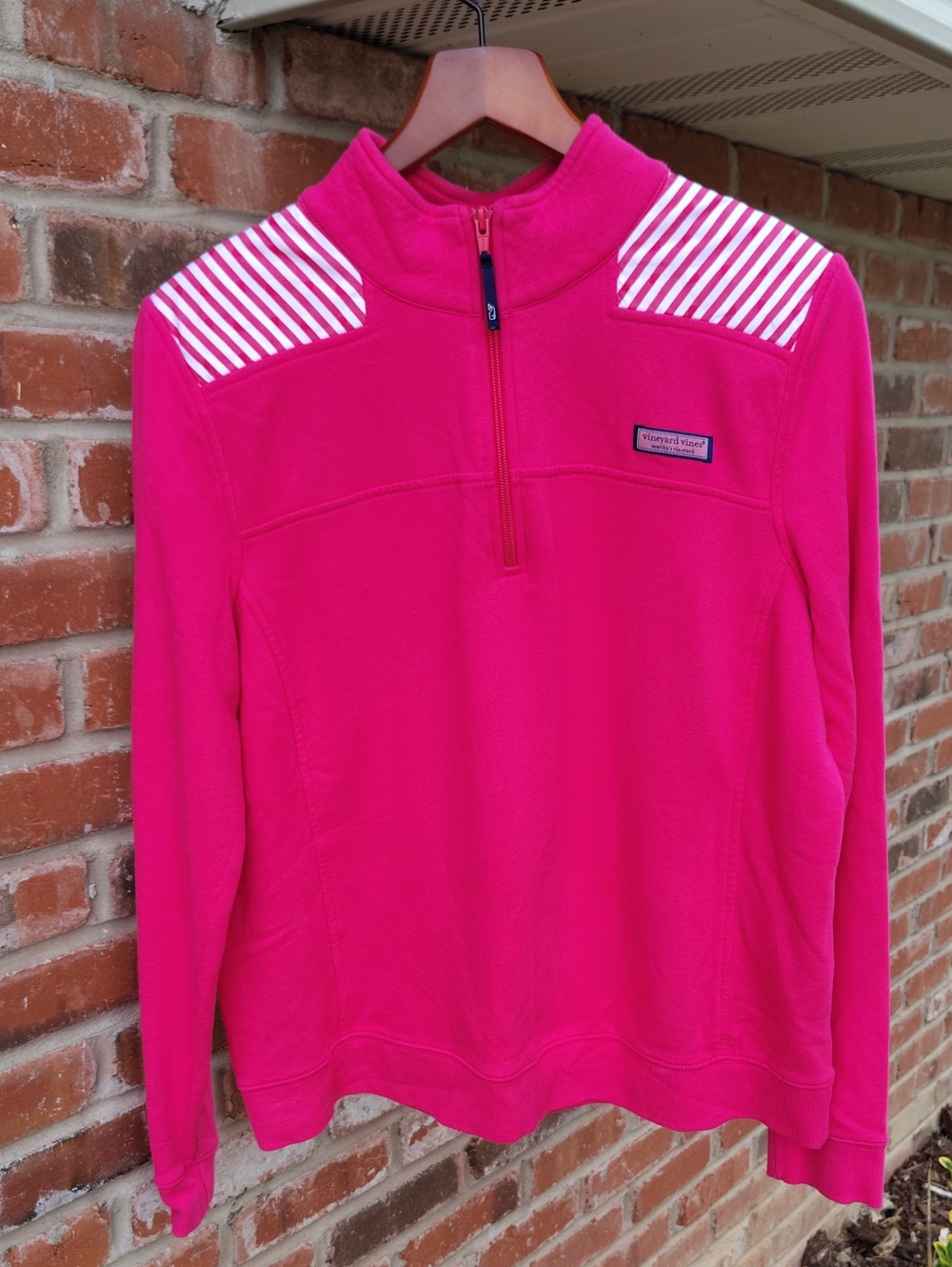 Vineyard Vines 100% Cotton Dream Cloth Shep Pullover Shirt Size L Charm Pink